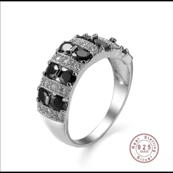 - Authentic Pure Silver Color Band Promise ring - Picture 1 of 8